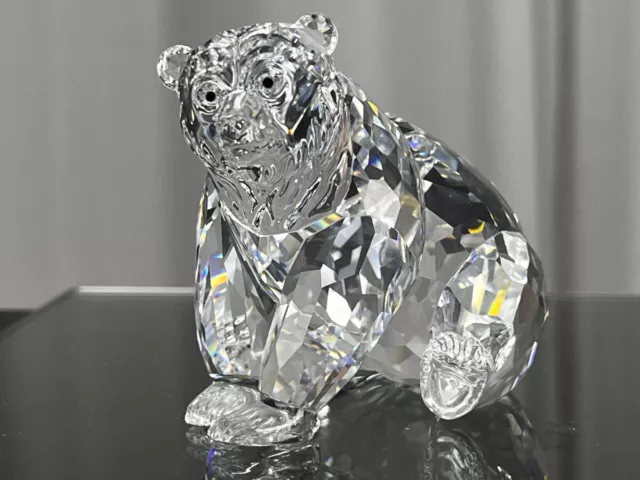 Swarovski Figura 243880 Cristal Oso pardo sentado 9 cm. superior Estado