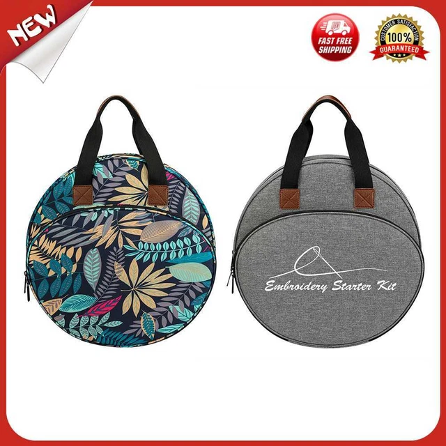 es Waterproof Embroidery Sewing Crochet DIY Kit Organizer Bag Yarn Ball Storage