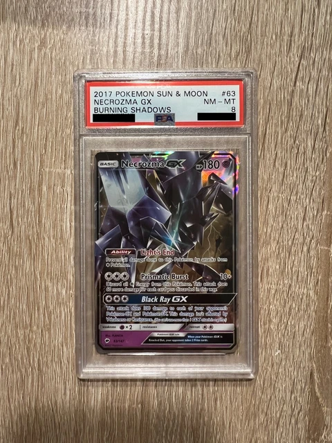 Burning Shadows Necrozma GX PSA 8