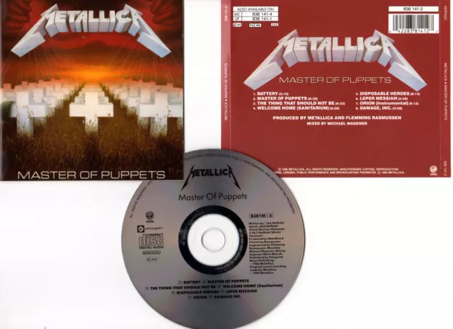 METALLICA "Master Of Puppets" (CD)  1986-1989