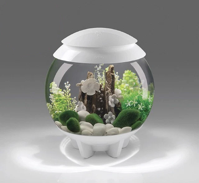 biOrb Halo 30L White Aquarium Fish Tank Color Change LED Decor & MANY Extras!