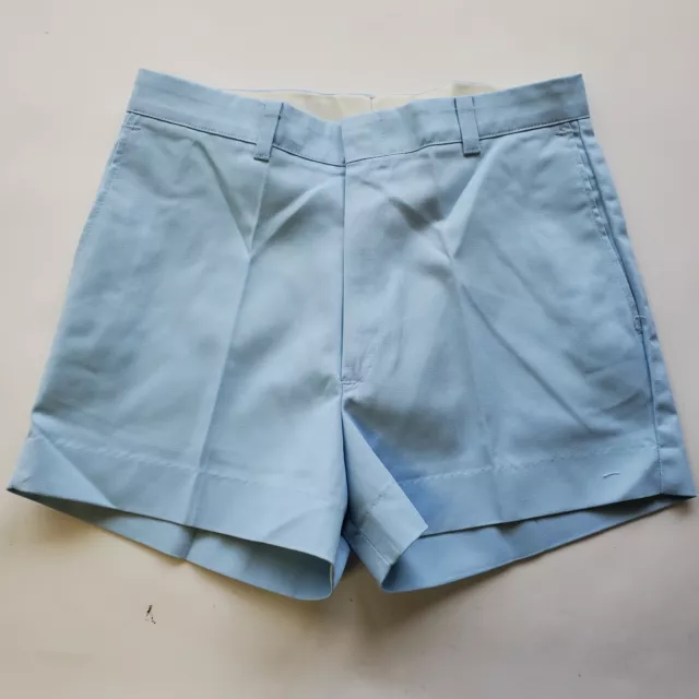 Dee Cee USA Made Deadstock Baby Blue cotton High Rise Mom Womens Vintage Shorts