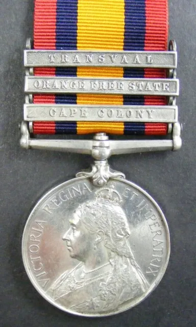 GB Original Medal: QSA Cape Colony OFS Transvaal, Page, Norfolks (Militia)
