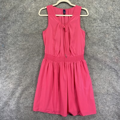 Gap Fit & Flare Dress Womens Small Pink Sleeveless