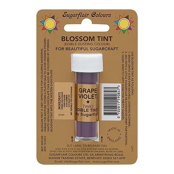 Sugarflair Blossom Tint - Grape Violet - 7ml