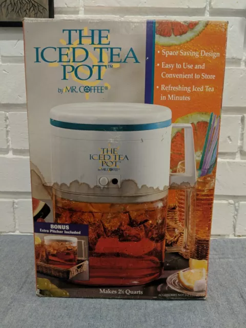 Mr Coffee The Iced Tea Pot Red TM1.5 (2 Quart Pitcher Ice Tea Maker) w  Manual