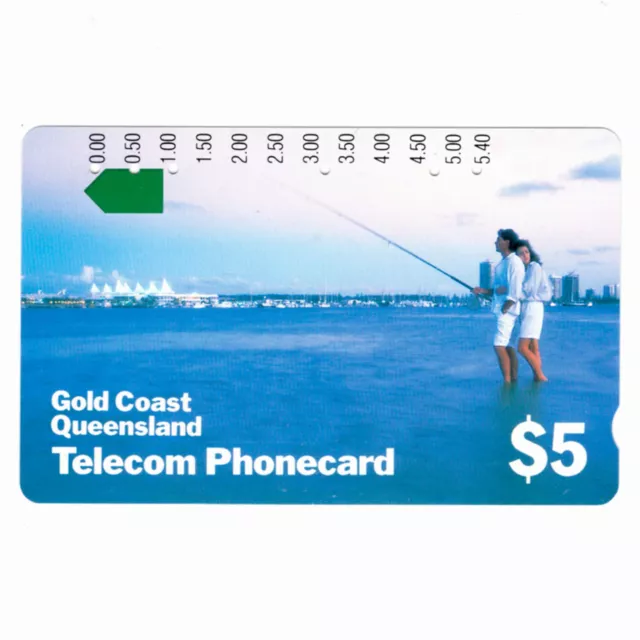 Telecom Australia Used Phone Card  - $5 Gold Coast Queensland