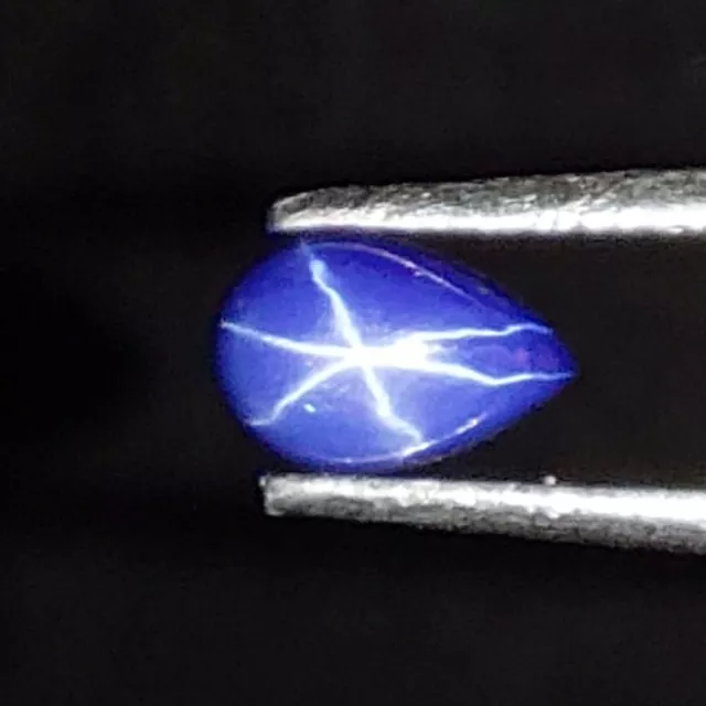 Natürlich Blauer Stern Saphir 6.49x4.38 MM Cabochon Form Edelstein