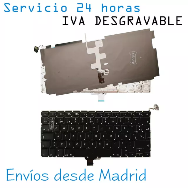 teclado para portatil Apple MacBook Pro Core i5 2.3 13 Early 2011 sin luz SP Ñ D