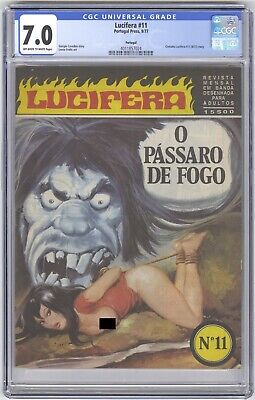 Lucifera #11 CGC 7.0 HIGH GRADE Portugal Press Portuguese Comic Magazine Horror
