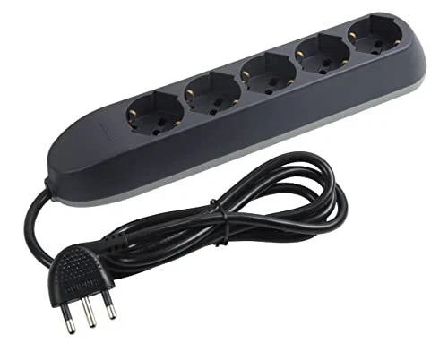 Multipresa Electraline Senza Cavo - 4 Prese Universali, Nero - Foto 9