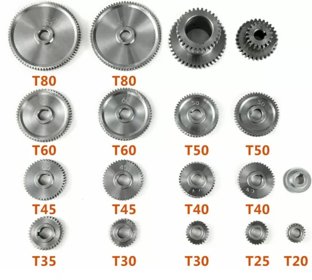 Mini Engrenages De Tour Cj06 18 pièces Pour Mini Tours Et Découpeuses De Métaux