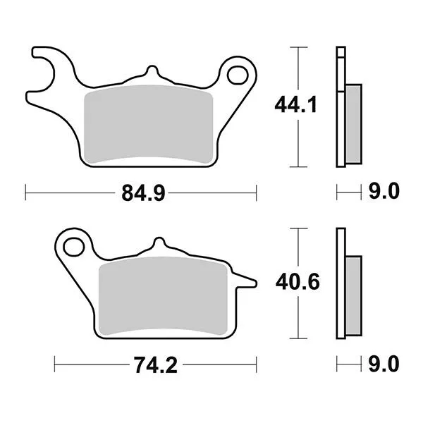 Pastiglie Freno Sbs 223Hf