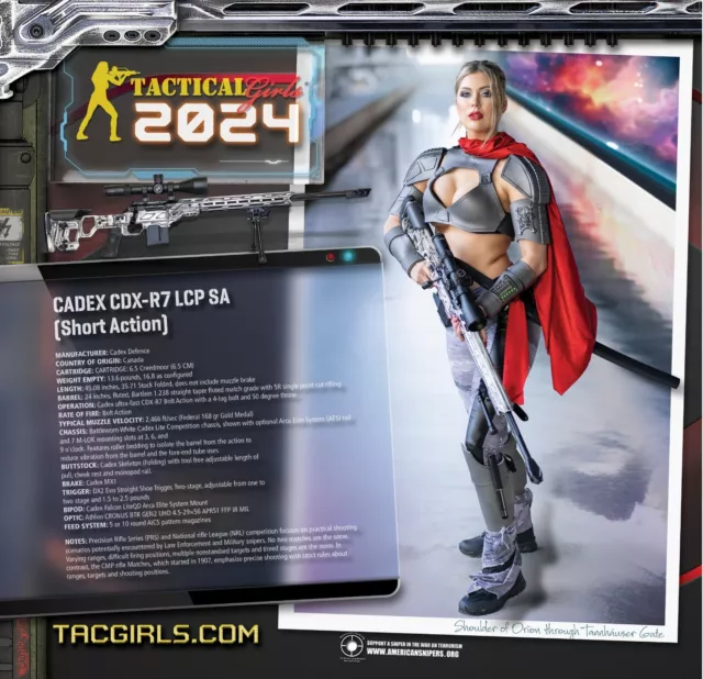 2024 Tactical Girls Gun Calendar military gift for him airsoft girls & guns