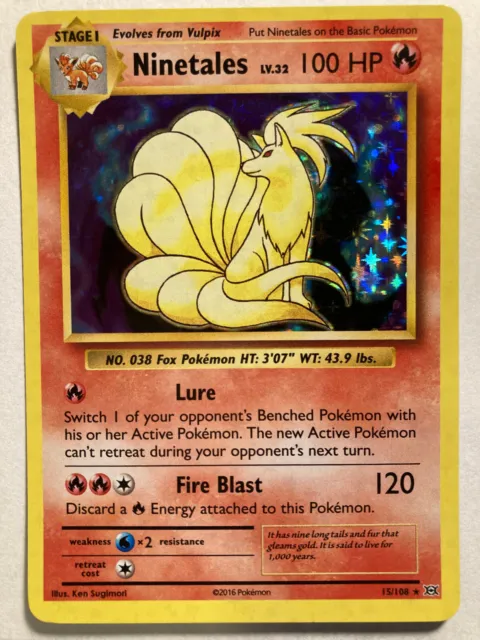 Ninetales 15/108 Evolutions - Holo - Pokemon - LP