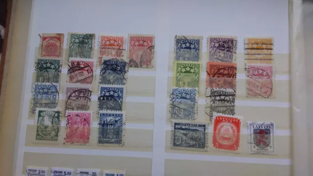 Briefmarken Sammlung Lot Europa Lettland