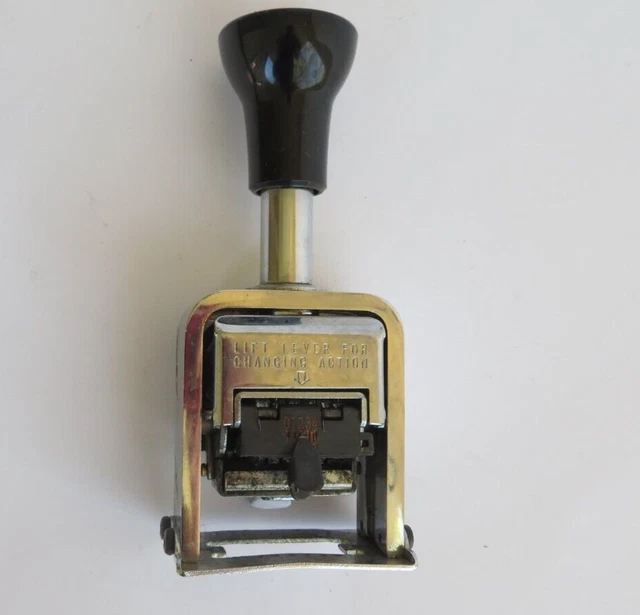 Vintage Globe Automatic Numbering Machine Model 10