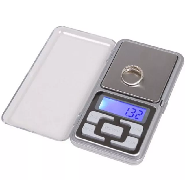 Portable 200g x 0.01g Gram Mini Digital Scale Jewelry Pocket Balance Weight