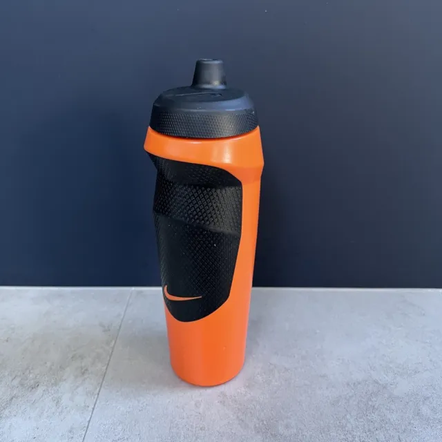 Nike Sport Water Bottle Orange Black 600ml New!
