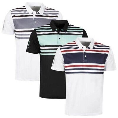 Evolve Stuburt Hommes Evolve Middleton Polo Haut Manches Courtes Humidité Mèche 