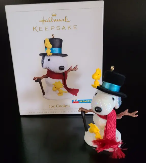 Hallmark - PEANUTS Snoopy Snowman - JOE COOLEST - Christmas Ornament (2006)