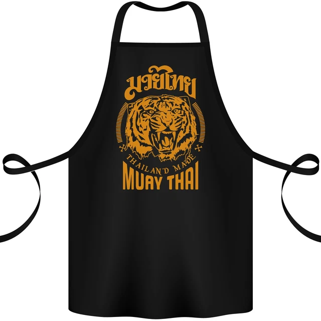 Muay Thai Fighter Warrior MMA Martial Arts Cotton Apron 100% Organic