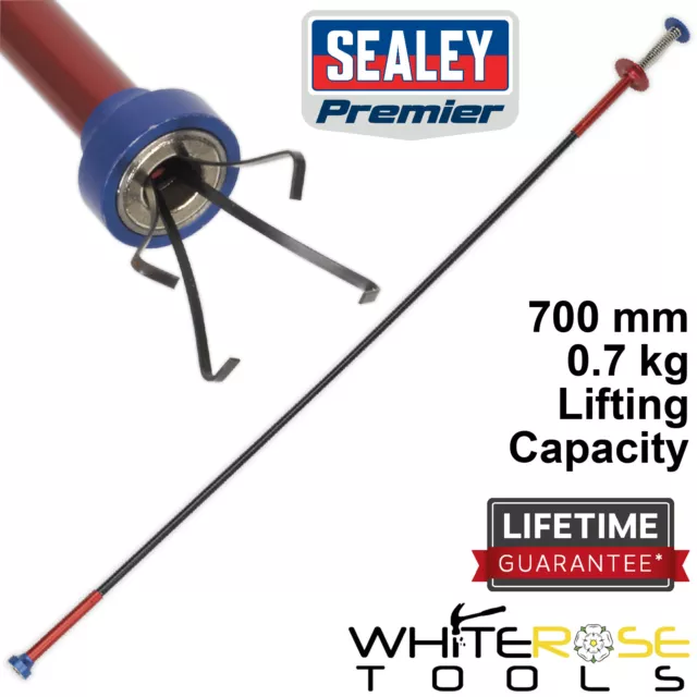 Sealey Flexible 700mm Magnetic Claw Pick Up Tool Cable 0.7kg Garage Tools