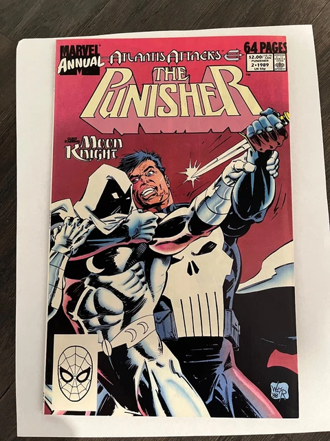 Punisher Annual #2  (1989) - Atlantis Attacks crossover - Moon Knight app