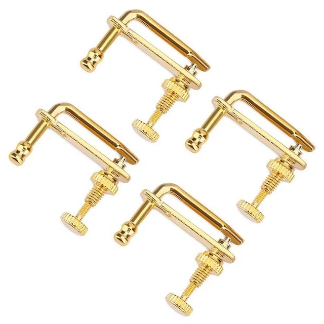 4Pcs  Fine Tuners Gold  Parts String Adjusters Replacement for 4/4  V7H2