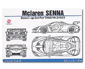 Hobby design 1/24 Mclaren Ayrton Senna Detail Up Kit Tamiya 24355 For Car Models