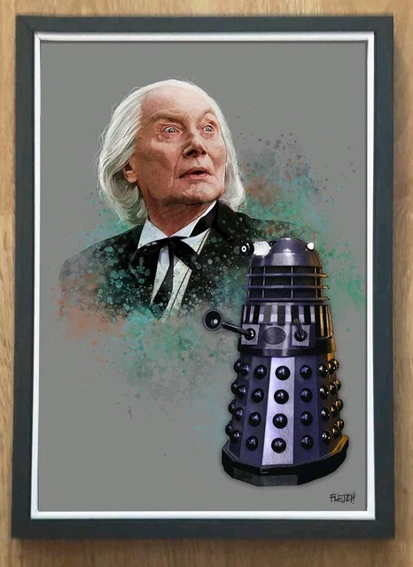 DOCTOR WHO THE Five Doctors Richard Hurndall Framed A4 Artprint By ...