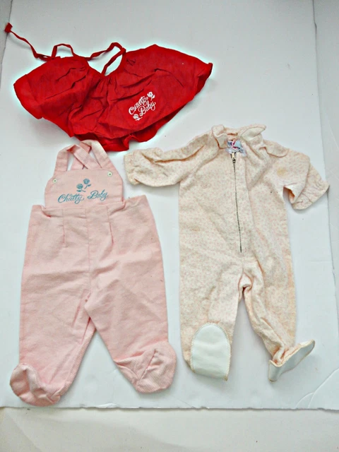 3 Vintage Mattell Chatty Baby Chatty Cathy Doll Outfits 3 Vintage Mattell Chatty Baby Chatty Cathy Doll Outfits