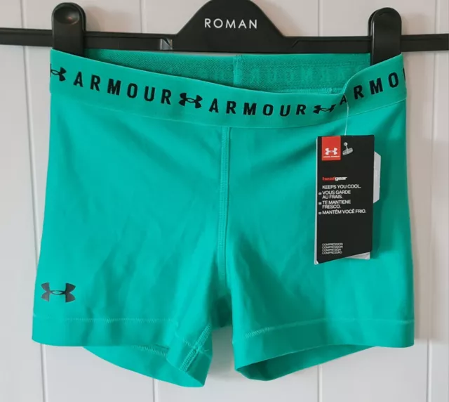 Under Armour grüne Kompressionsshorts für Damen Größe Small Trainingskleidung