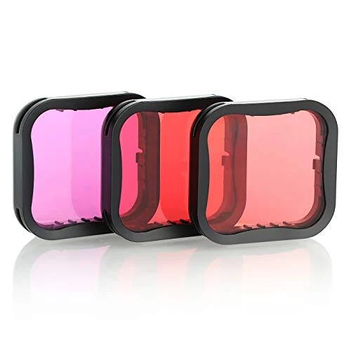 3 Pack Dive Filter for GoPro Hero 5 6 7 Black Super Suit Dive Housing...