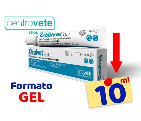 Innovet OCULVET GEL 10ml per Cani Gatti → Pulizia di Occhi Ciglia - Lubrificante