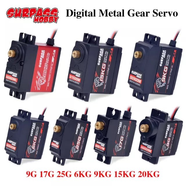 SURPASS Hobby 9g 17g 25g Digitales Servo für RC 1/18 1/16 Auto Boot Airplane