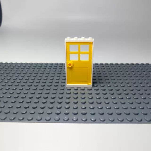 LEGO® Tür 1x4x6 gelbe Tür + weißer Rahmen - verschiedene Mengen - NEU