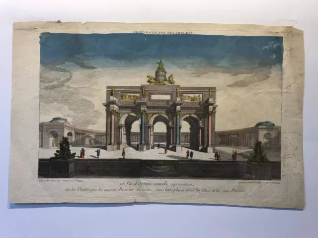 Vues d'Optique nouvelle, représentant le théâtre des anciens Romains