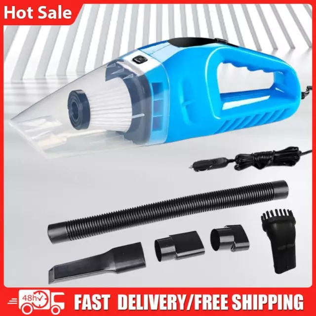 Car Vacuum, Car Accessories, 12V 120W High Power Portable Handheld Vacuum  Cleaner, with 16.4ft Power Cord and Carrying Bag, Car Cleaning Kit with