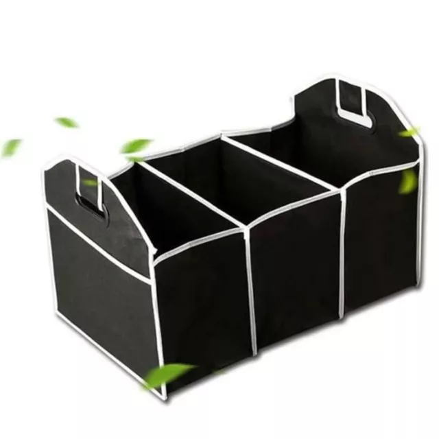 BYGD Rangement Coffre de Voiture, Organisateur Coffre Voiture rigide  Pliable et Imperméable Caisse rangement voiture avec 10 sacs de rangement  et de compartiments de plusieurs tailles et amovibles : : Auto et