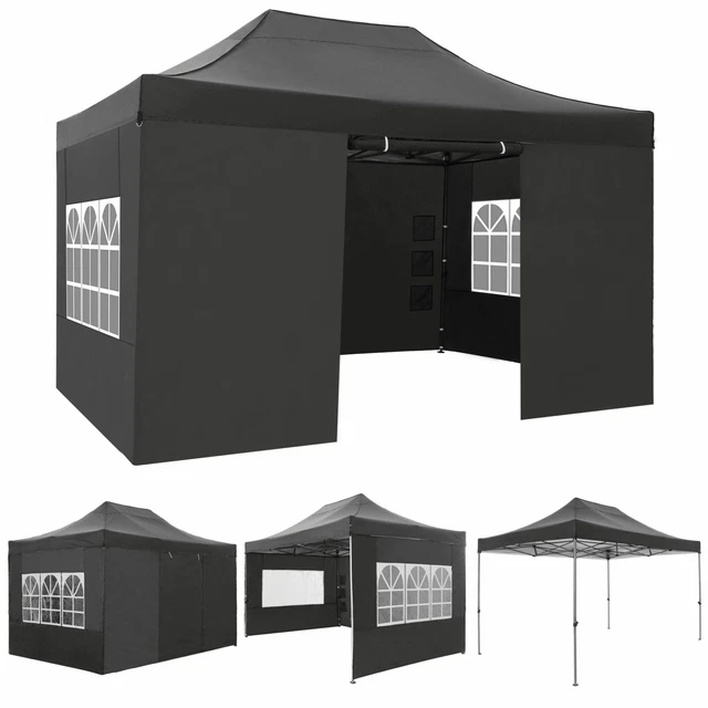 Pavillon 3x3/3x4,5m Wasserdicht Faltpavillon Partyzelt Gartenzelt UV-Schutz 50+