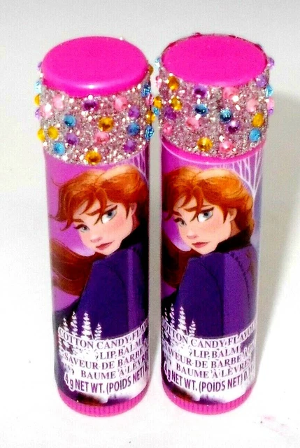 2 la Reine des Neiges II Parfumé Lèvre Baume Coton Bonbon Nouveau & Scellé
