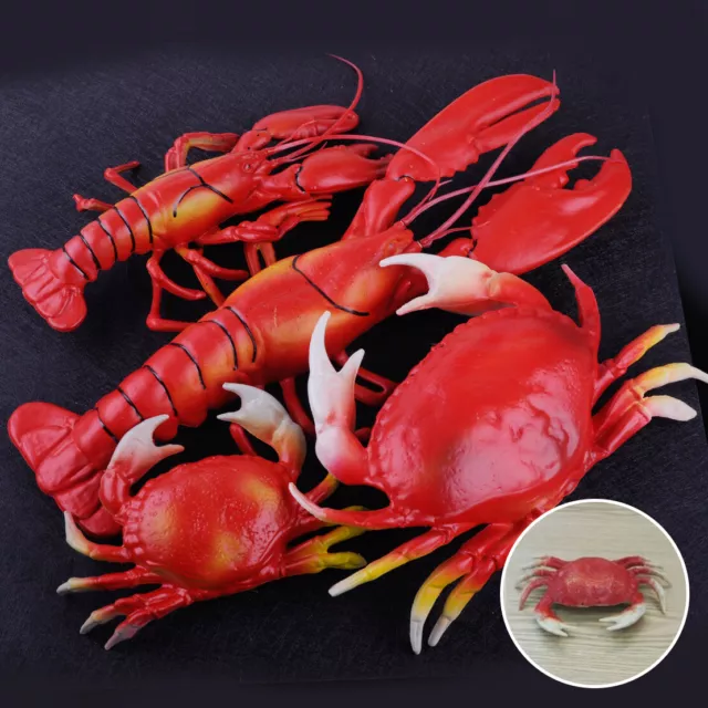 Fake Artificial Crab Lobster School Taxidermy Aquarium Ornament Plastic S/M rt