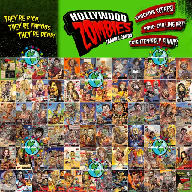 HOLLYWOOD ZOMBIES 2007 PICK-A-CARD BASE,FOIL,GLOW,BONUS,PROMO garbage pail kids