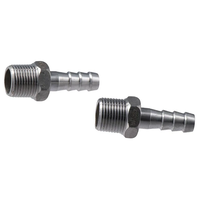 TAISHER 5 Raccords Acier Inox 304 10mm Barb + 10 Collier Serrage - Union Tuyau Air Eau Carburant