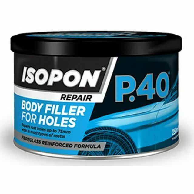 1 x U-POL Davids Isopon P40 Car Bodywork Fibreglass Reinforced Body Filler