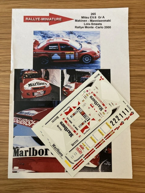 MITSUBISHI LANCER MAKINEN RALLYE MONTE CARLO 1999 IXO ALTAYA 1/43 WRC RALLY