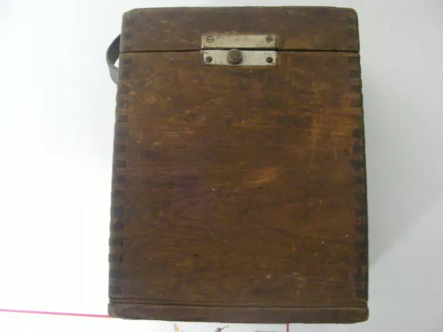 Voltmeter antik mit Klappdeckel komplett