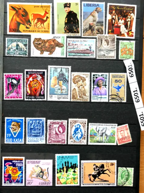6501 ****  ca. 720 Stück  Briefmarken ein Mix   aus „AFRIKA“