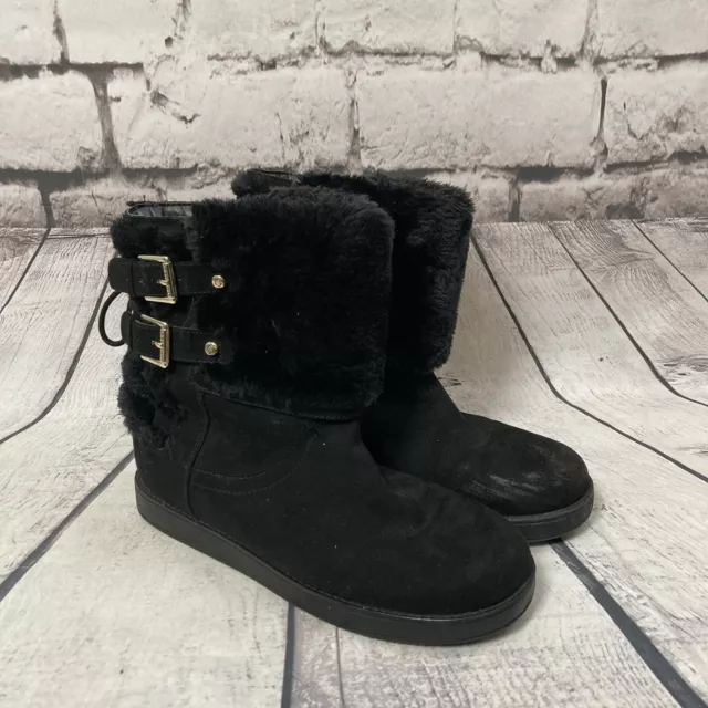 Guess G By Guess Boots Womens size 9M Black Ashton Mid Calf Pull On